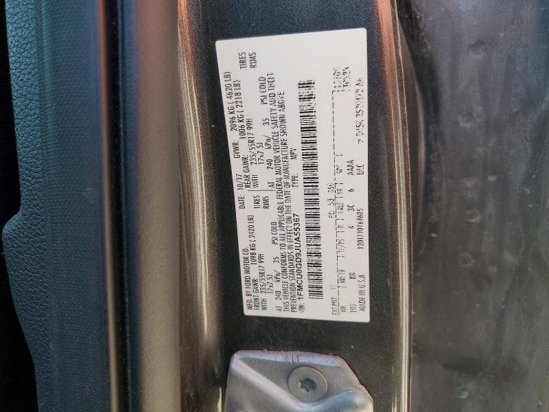 2018 FORD ESCAPE SE 12