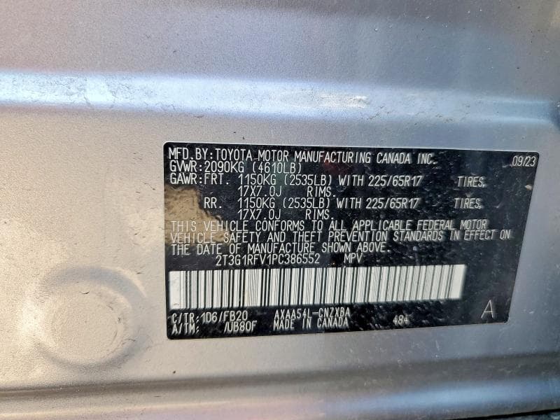 2023 TOYOTA RAV4 LE 13
