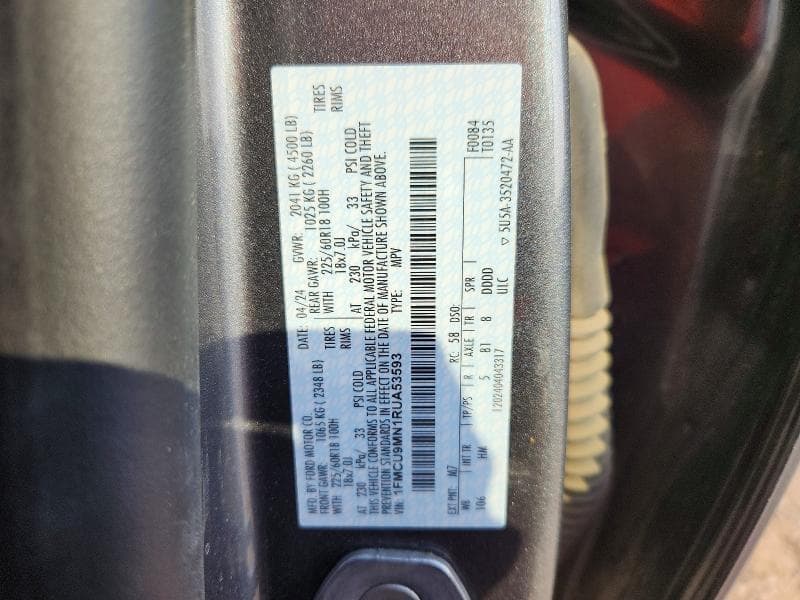 2024 FORD ESCAPE ST LINE 13