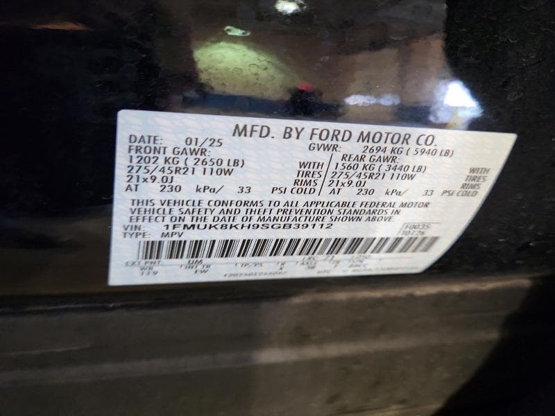 2025 FORD EXPLORER ST-LINE 14