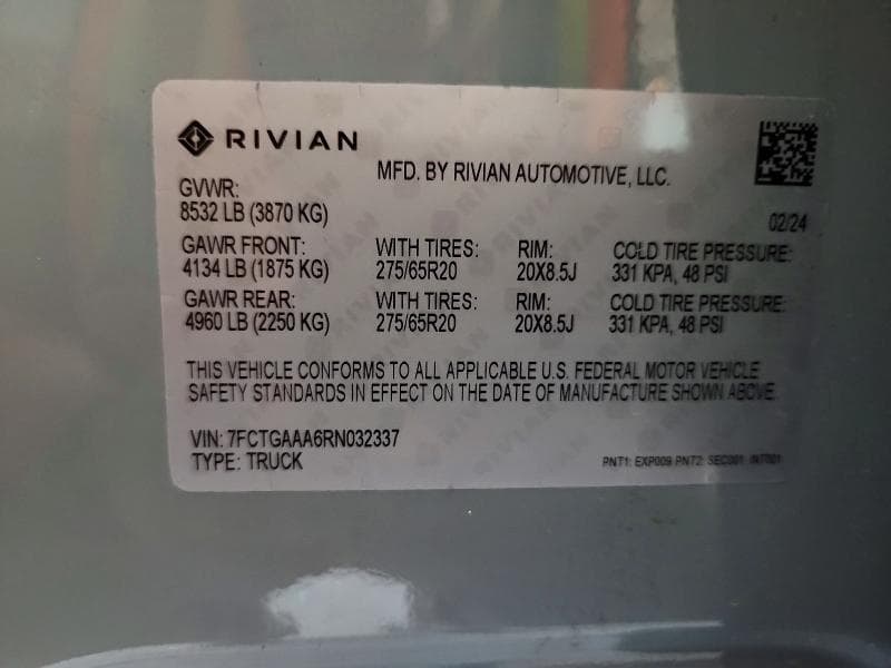 2024 RIVIAN R1T ADVENTURE 12