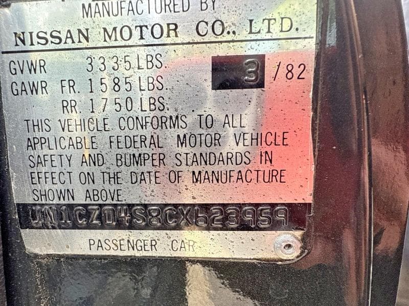 1982 DATSUN 280ZX 10