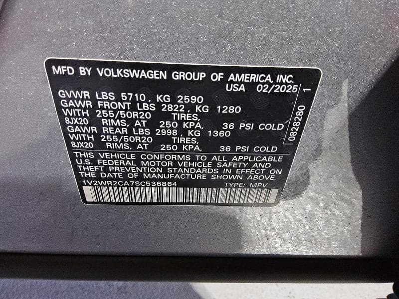 2025 VOLKSWAGEN ATLAS SE 13