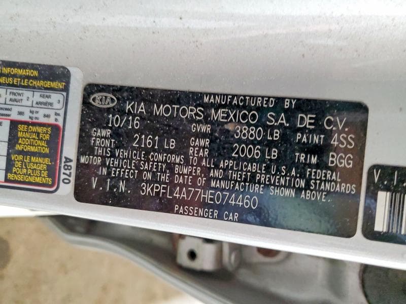 2017 KIA FORTE LX 12