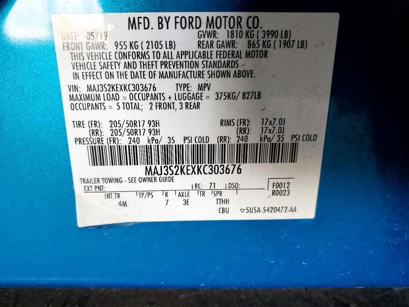2019 FORD ECOSPORT TITANIUM 12