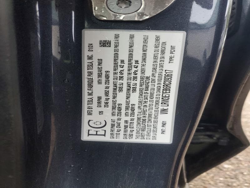 2024 TESLA MODEL 3 12