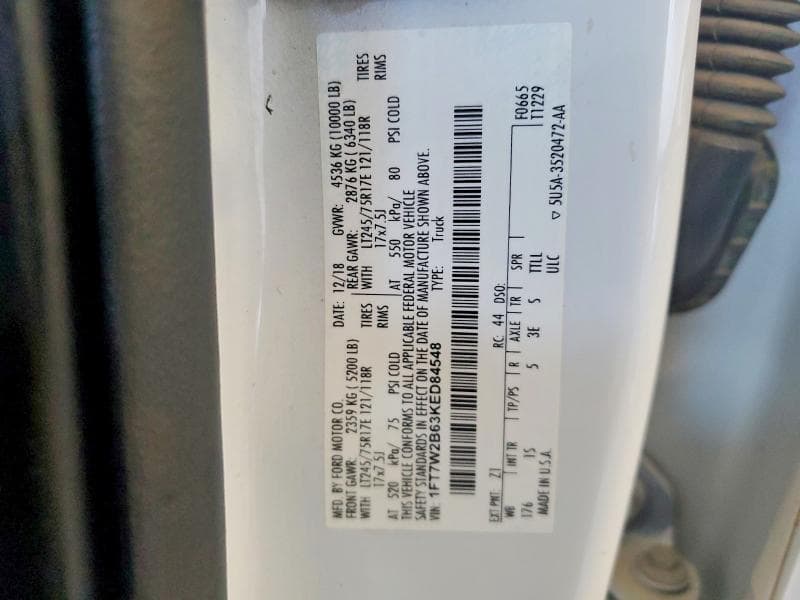 2019 FORD F250 SUPER DUTY 12