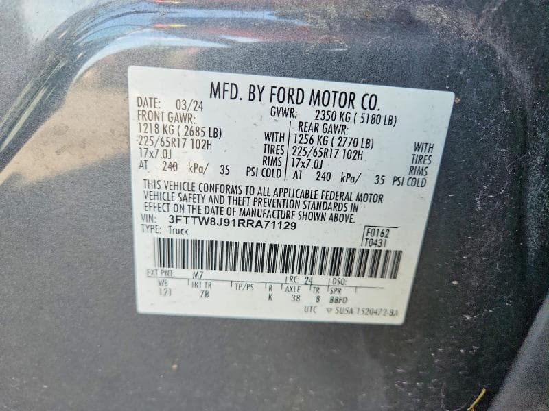 2024 FORD MAVERICK XLT 12