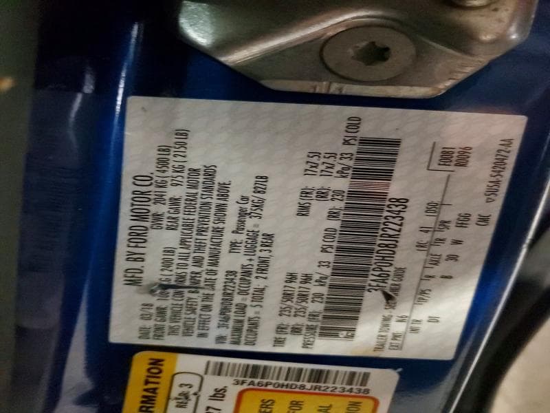 2018 FORD FUSION SE 12