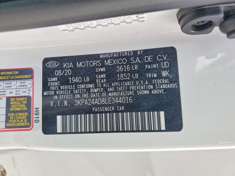 2020 KIA RIO S 12