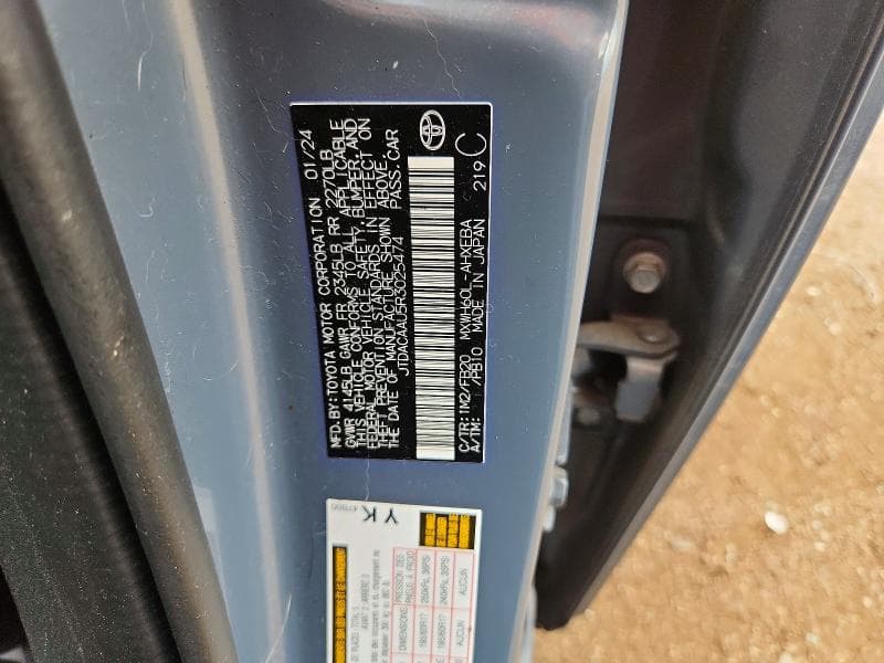 2024 TOYOTA PRIUS LE 12