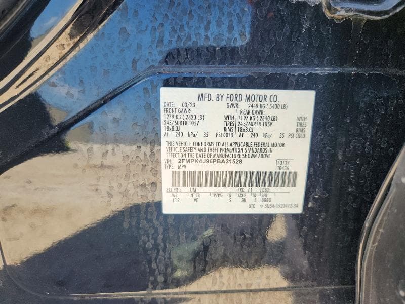 2023 FORD EDGE SEL 12