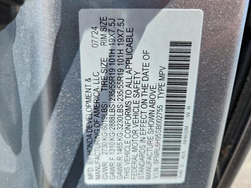 2025 HONDA ODYSSEY ELITE 13