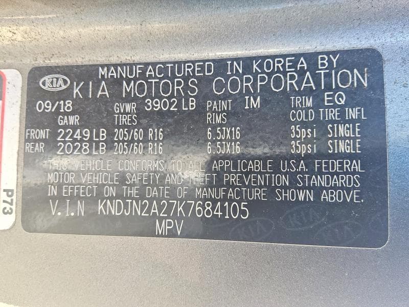 2019 KIA SOUL BASE 12