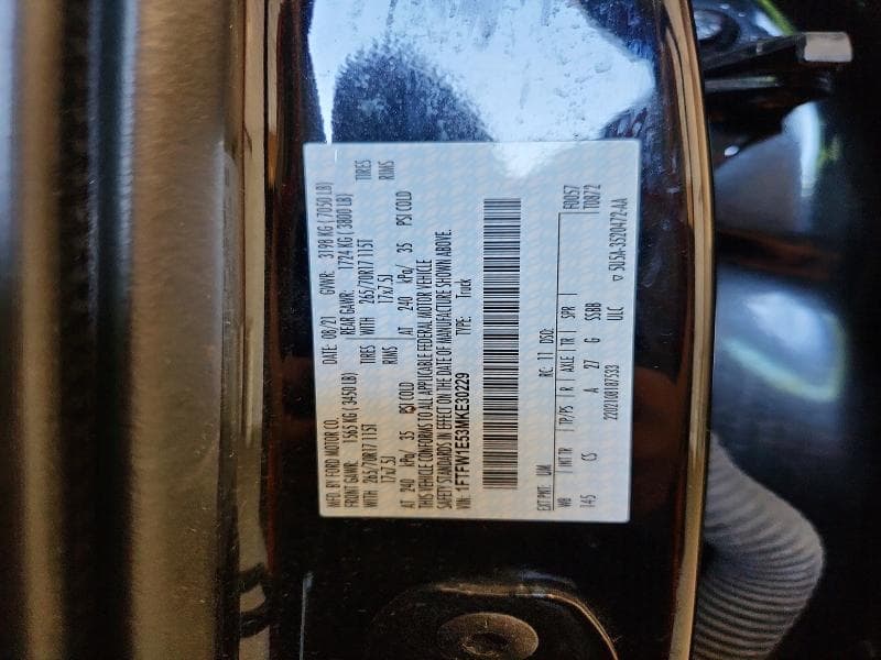 2021 FORD F150 SUPERCREW 12