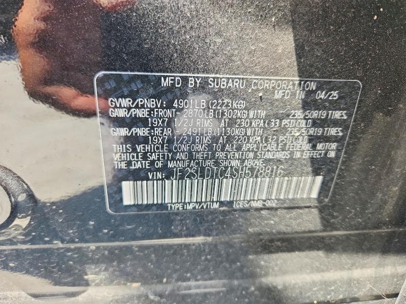 2025 SUBARU FORESTER TOURING 14
