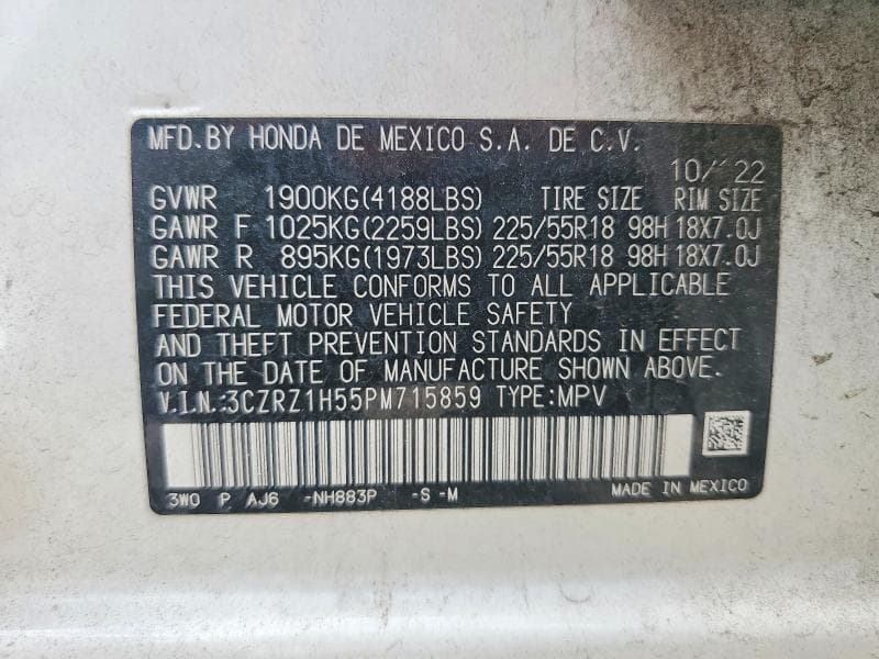 2023 HONDA HR-V SPORT 14