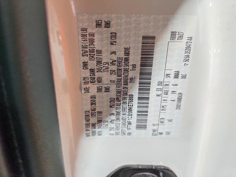 2021 FORD F150 12