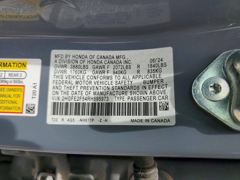 2024 HONDA CIVIC SPORT 12