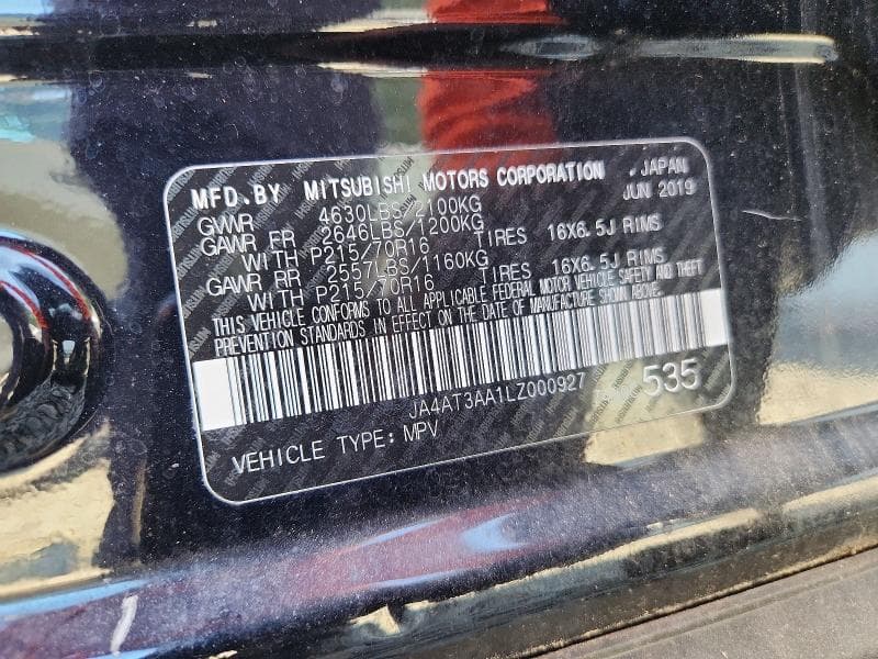 2020 MITSUBISHI ECLIPSE CROSS ES 14