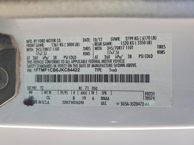 2018 FORD F150 12
