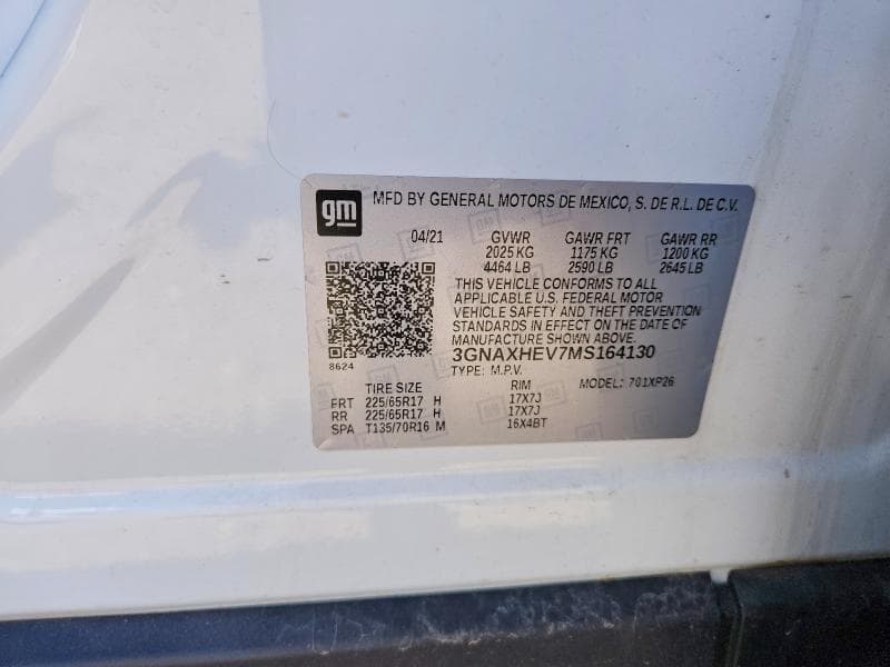 2021 CHEVROLET EQUINOX LS 13