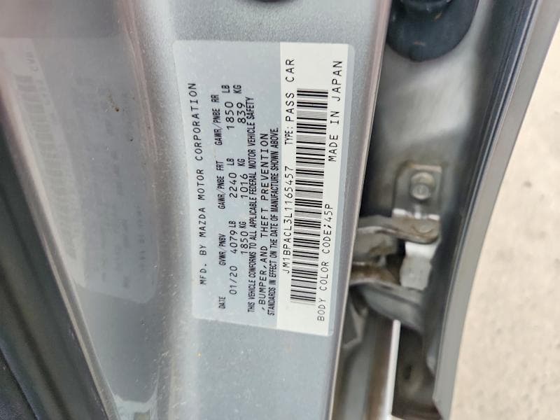 2020 MAZDA 3 SELECT 12