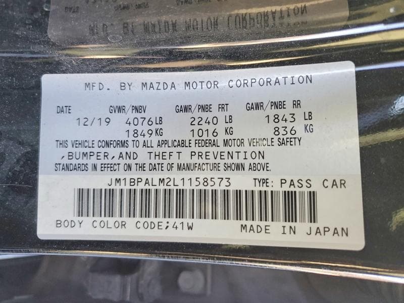 2020 MAZDA 3 12