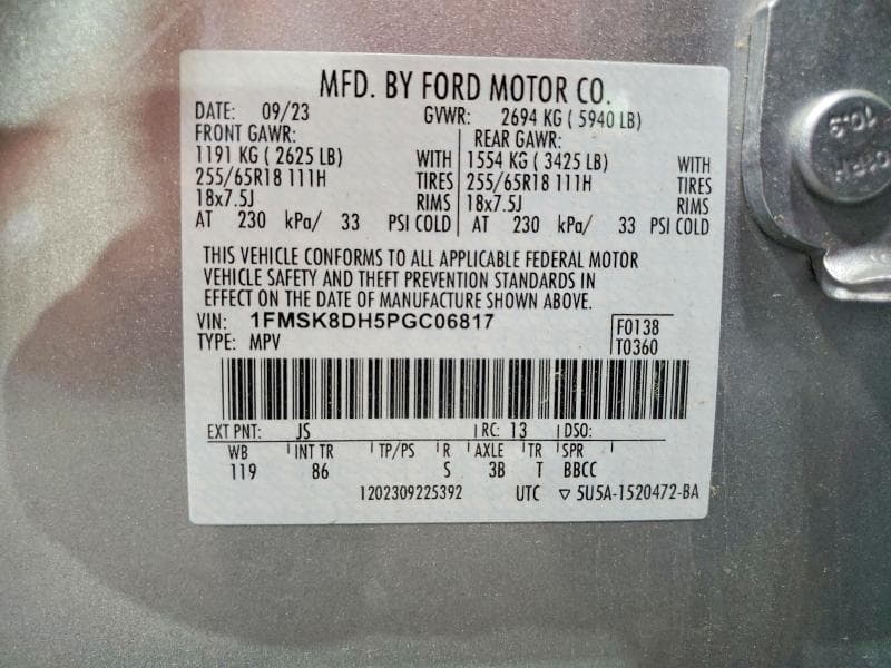 2023 FORD EXPLORER XLT 13