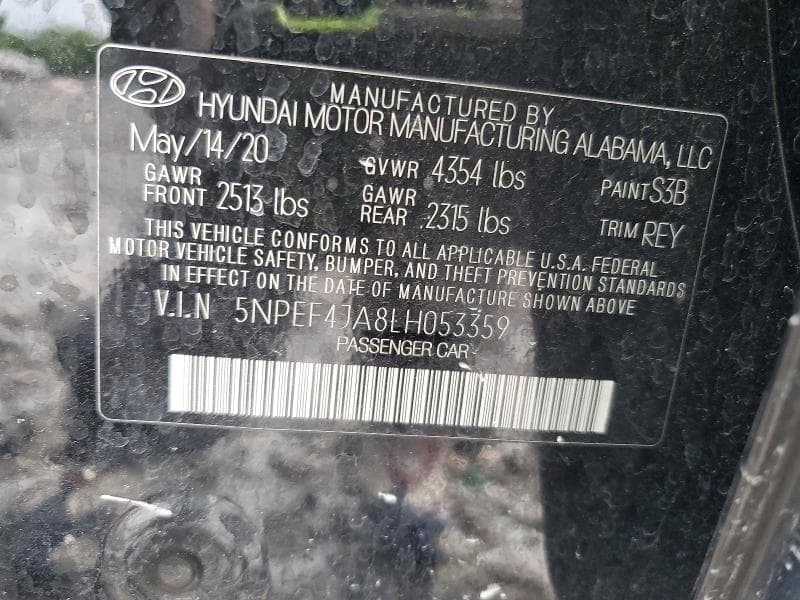 2020 HYUNDAI SONATA SEL 12