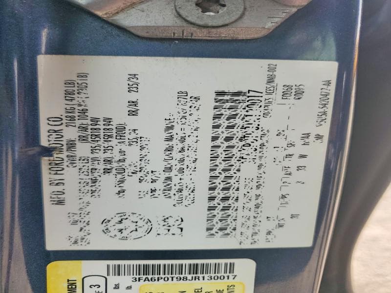 2018 FORD FUSION SE 12