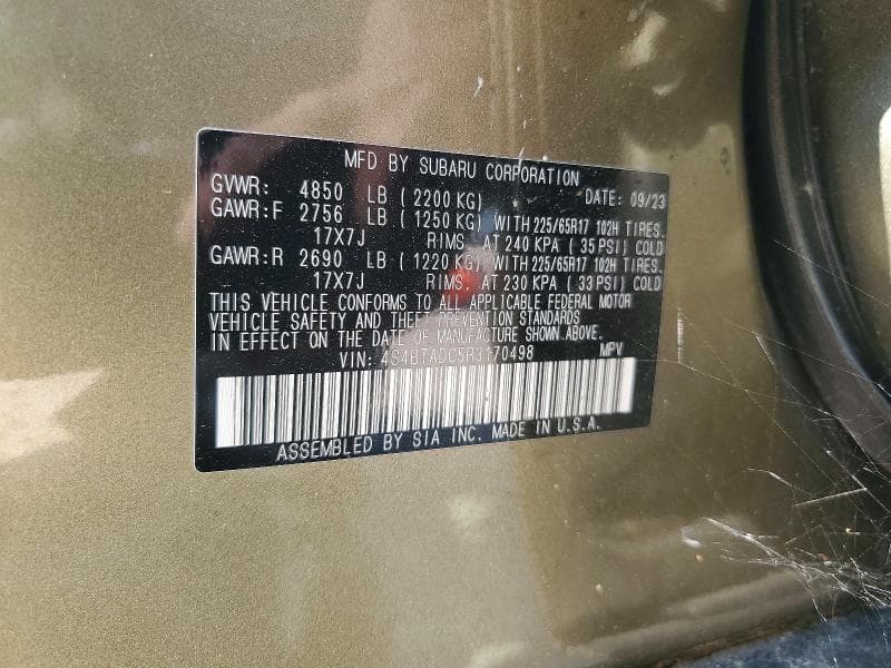 2024 SUBARU OUTBACK PREMIUM 13