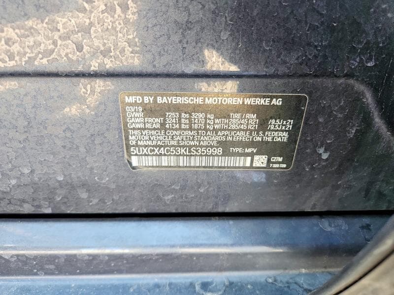 2019 BMW X7 XDRIVE50I 13