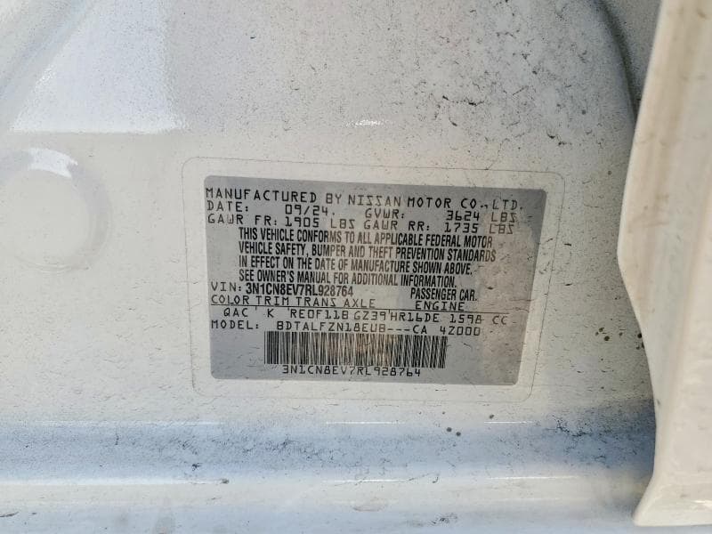 2024 NISSAN VERSA SV 13