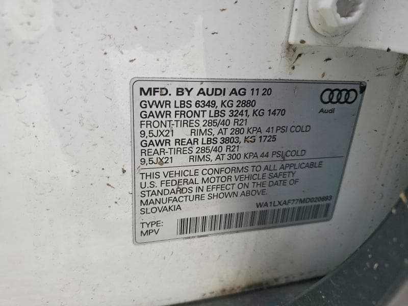 2021 AUDI Q7 PREMIUM PLUS 13