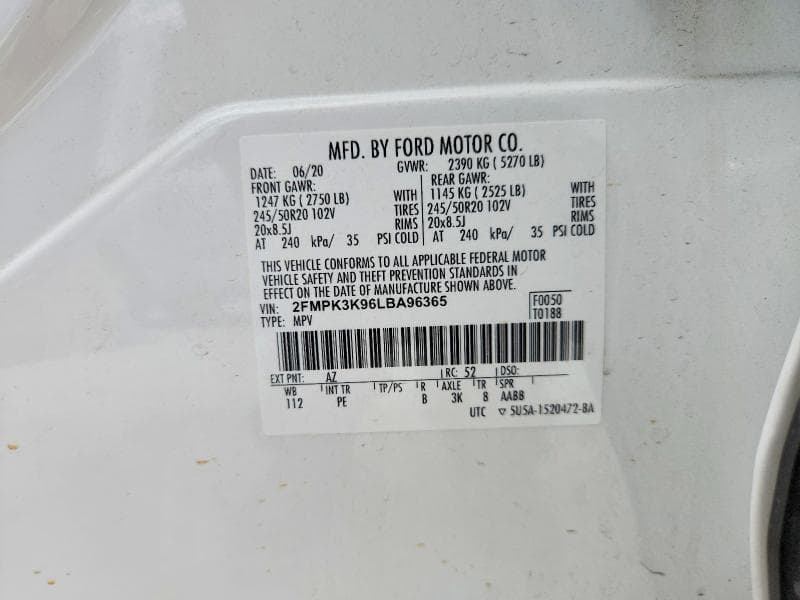 2020 FORD EDGE TITANIUM 14