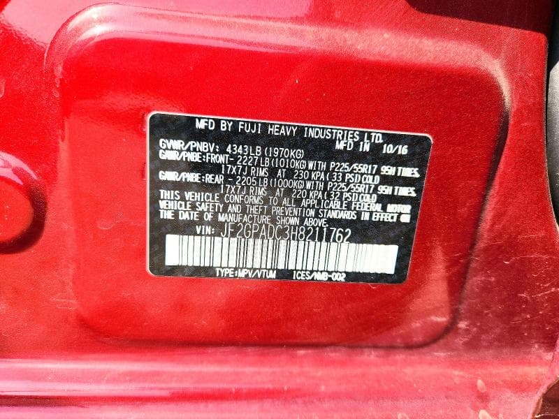 2017 SUBARU CROSSTREK PREMIUM 13