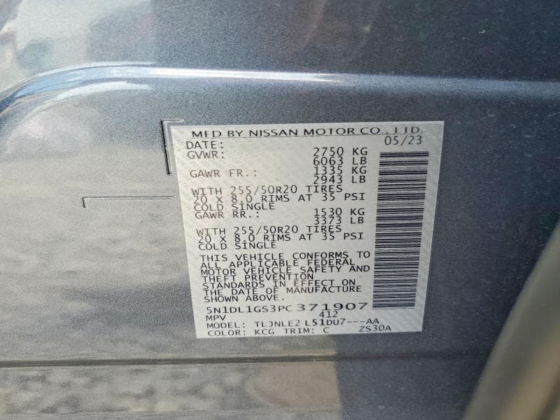 2023 INFINITI QX60 SENSORY 14