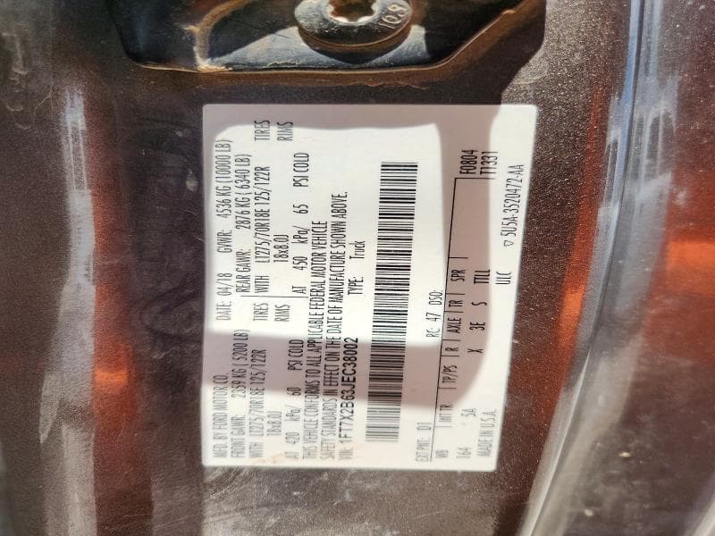 2018 FORD F250 SUPER DUTY 12