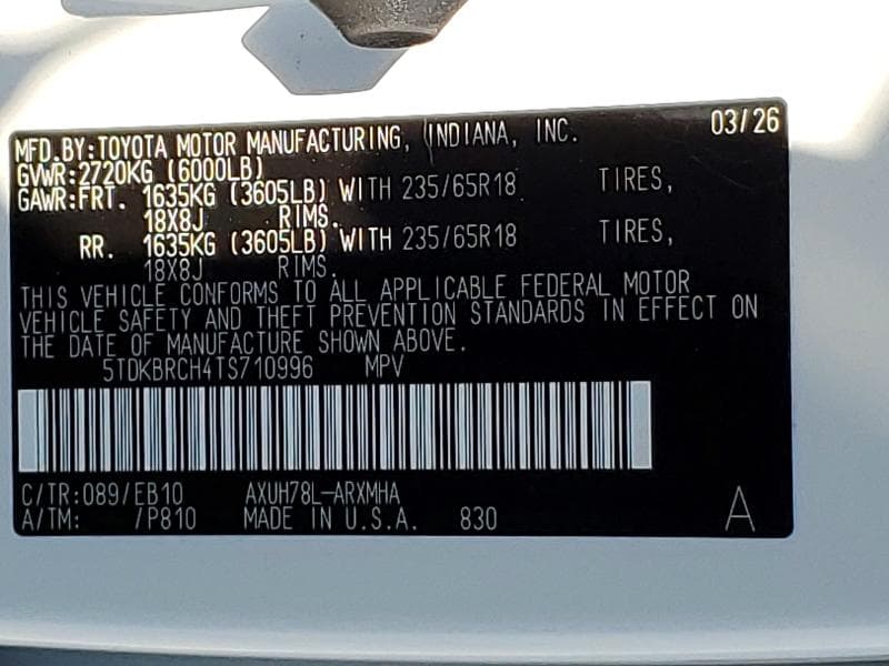 2026 TOYOTA HIGHLANDER HYBRID XLE 13