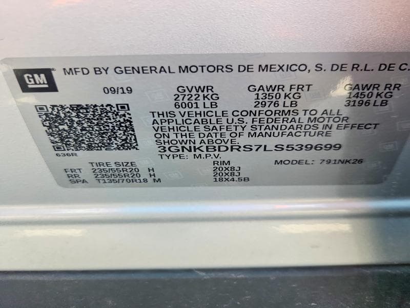 2020 CHEVROLET BLAZER 3LT 13