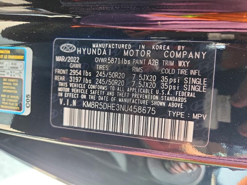 2022 HYUNDAI PALISADE LIMITED 14
