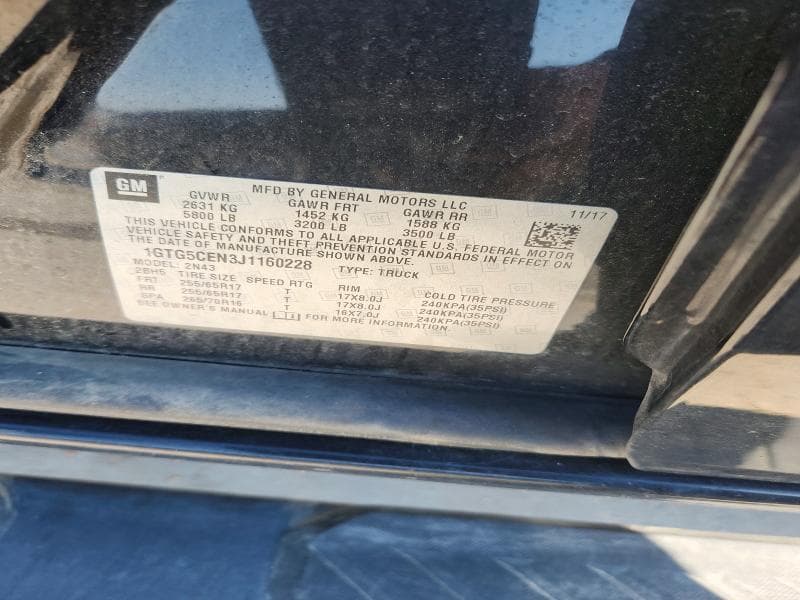 2018 GMC CANYON SLE 12