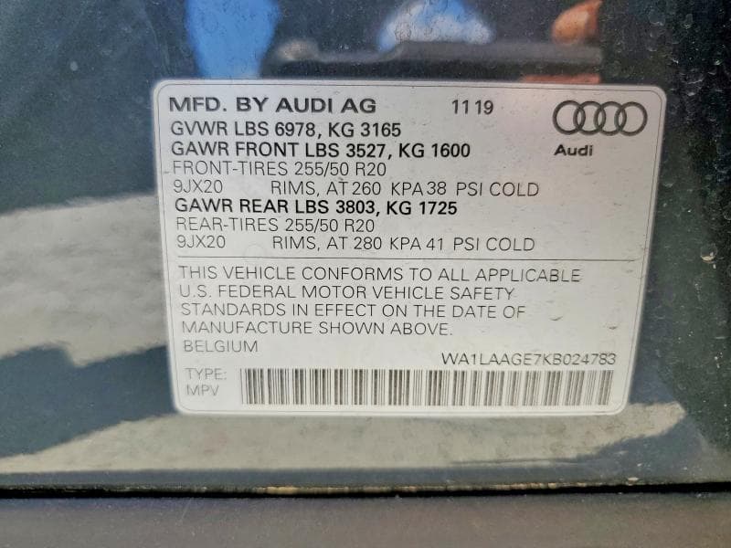 2019 AUDI E-TRON PREMIUM PLUS 12