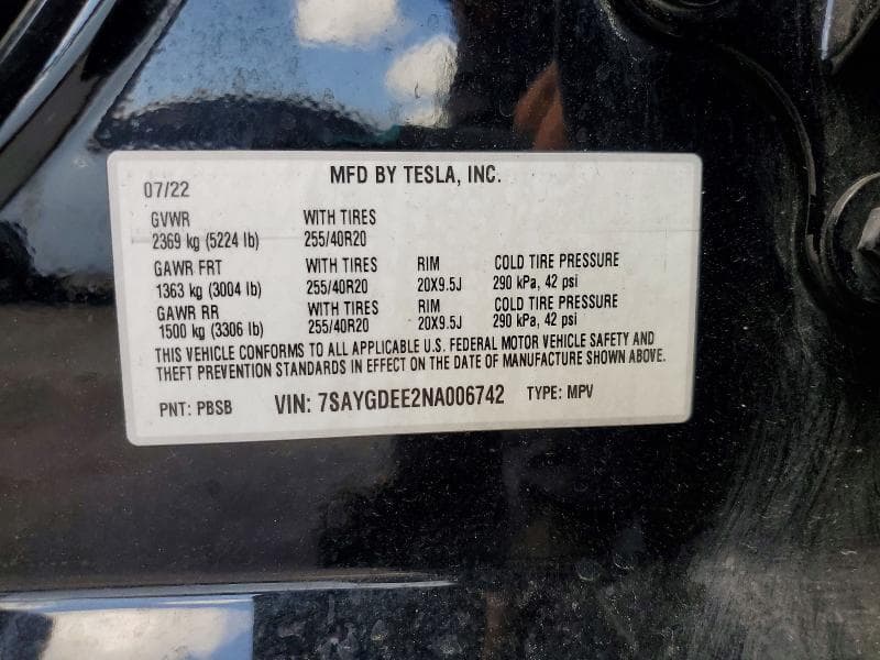2022 TESLA MODEL Y 13