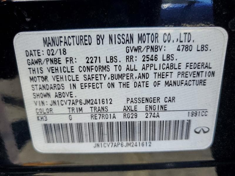 2018 INFINITI Q50 2.0T LUXE 12