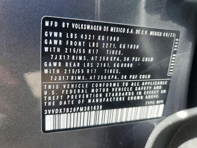 2023 VOLKSWAGEN TAOS S 13