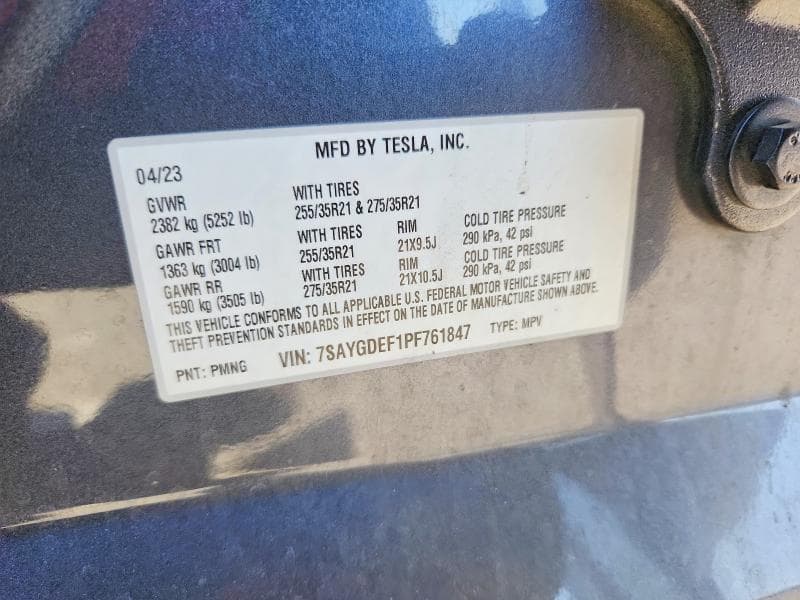 2023 TESLA MODEL Y 12