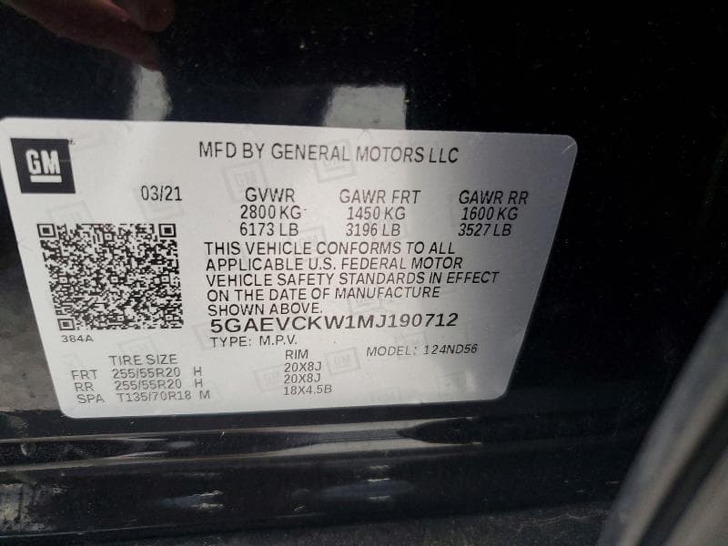 2021 BUICK ENCLAVE AVENIR 13