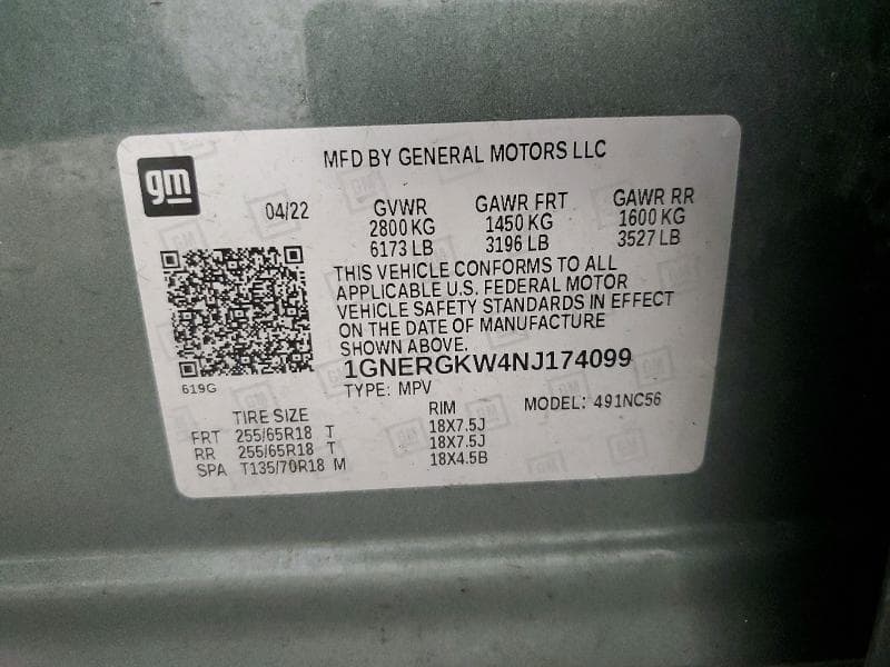 2022 CHEVROLET TRAVERSE LT 14